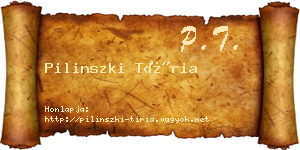 Pilinszki Tíria névjegykártya